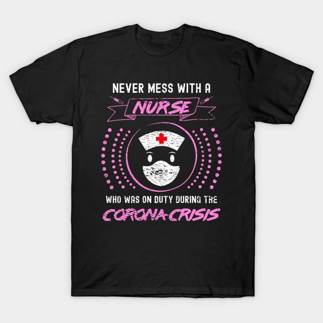 Corona Nurse in Pink T-Shirt by SM Shirts